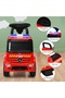 Kids Ride On Fire Truck Car for Toddlers with Steering Wheel, Music & Lights, Under Seat Storage, Push Ride Toy, Anti-Tip Support, 12-36 Months, Red - 2