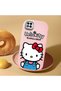 Poco C31 Compatible Case Camera Protector Pink Silicone Couple Phone Case with Kitty Pattern - 2