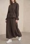 Gathered Ruffle Detailed Skirt Women's Set - 2