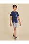 Boys Navy Sonic T-Shirt And Shorts Set - 6
