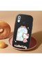 Samsung Galaxy A30 Compatible Case Camera Protective Black Silicone Couple Phone Case Kitty Pattern - 2