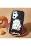 Poco F7 Compatible Case Camera Protector Black Silicone Couple Phone Case Kitty Patterned - 2