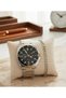 Men's Steel Wristwatch Green Dial Classic Stylish Analog Wrist Watch with Calendar Bracelet Gift Frn10