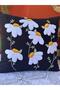 Panch Punch Handcrafted Daisy Model Cushion Cover Black Color 43X43 cm - 2