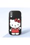 Samsung Galaxy A30S Compatible Case Camera Protector Black Silicone Couple Phone Case Kitty Pattern