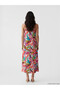 Original V-Neck A-Line Dress with String Straps - 3