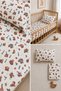 100% Cotton Work Machine Patterned Baby Elastic Bed Sheet Set - 2 Pillowcases 60X120 / 70X120 / 70X110 Mother's Side - Park Bed - 3