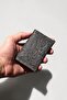 Genuine Leather Card Holder with Shawl Pattern, Minimal Size, Men's and Women's Card Holder - 8