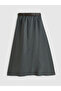 Original Belted Slit Midi Skirt - 5
