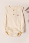 Embroidered Baby Bodysuit 100% Cotton Sleeveless Snap Fastener Summer Unisex