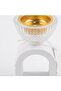Chalk & Glass Incense Burner Arch Base - 12×6 cm - White / Black / Lavender - 2