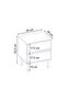 Modern Arch Nightstand - 45x35x52.5 CM- Beige/ Brown Oud - M.T.29757.2-4 - 2