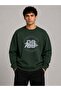 The Winner Print Detailed Crew Neck 2-Thread Sweatshirt