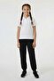 Black Girls' School Sweatpants with Elastic Waist and Zipper Pockets 24734 - 3