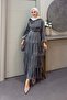Zümra Layered Dress Smoked
