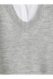 Ozmarka New Season Gray Shirt Collar Women's Knitwear Sweater - 6