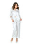 # Dowryset New Bride Luxury Quality Flexible Nightgown Dressing Gown Pajamas White Satin Dowry Set of 6 - 2