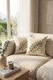 2-Piece Punch Embroidered Throw Pillow Cover Modern Bohemian Decorative Sofa Cushion Cover - 2