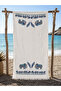 Large Size 100% Cotton Muslin Beach Towel – Patterned, Tasseled, Quick-Drying, Soft XL Peshtemal