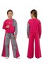 Girls' Set Children's Long Sleeve Fsy Denim Pants with Sleeves and Denim Jeans Detail - 4