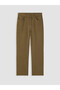 Khaki Crop Flare Women's Jean Pants - 5