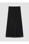 Vizyon New Season Black Elastic Waist Lace A-Line Skirt - 6