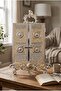 Silver Color Embossed Covered Quran Storage Box and Stand