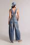 Premium Original Branded Ripped Detailed Wide Leg Denim Jeans Overalls Jeans Salopet Women's Overalls - 2