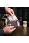 محفظة رجالية نحيفة مزودة بتقنية حجب RFID، محفظة جلدية صغيرة للرجال مع جيب للنقود - 7