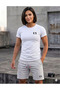 T-Shirt Shorts 2-Piece Combination Thin Summer Sweat-Absorbing Ex Printed Women's / Men's Unisex Model