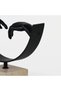 Marketplace Sync Metal Sculpture With Marble Base - Black - 7