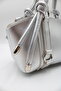 Women's Knot Handle, Ring Detail, Inner Pocket, Zippered Hand, Arm and Shoulder Bag - 5