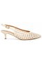 Feles Knitted Detailed Open Back Stiletto Women's Heeled Shoes Ten - 3