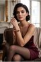 Women's Steel Watch Gold Color Burgundy Dial Classic Vintage Special Design Old Money Premium Luxury Elegant Stylish Women's Wristwatch |   Limited Edition 2026 - 8