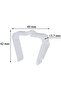 20-pack outdoor windproof Christmas light clips and hooks for eaves, ceilings, and fences (49 x 42 mm, white) - 2