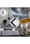 Outdoor Wall Light, Modern Waterproof Ceiling Wall Light, Black Square 12W LED Porch Light, Rust-Proof, 6000K Daylight, For Garages - 2
