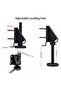 (Black) A set of 4 adjustable furniture leveling feet, M10, suitable for tables, shelves, cabinets, and workbenches, with locking nuts. - 2