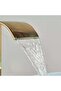 Adjustable hot and cold water waterfall-style sink mixer tap, waterfall-style bathroom tap, 30 cm high (gold). - 4