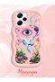Redmi Note 12 Pro 5g Compatible Colorful Psychedelic Eye Mushroom Drawing Flat Print Case