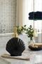 Stoneware Liquid Soap Dispenser Oyster Black 40266
