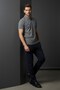 Men's Gray-Blue Stripe Detailed Single Jersey Sweatpants and T-Shirt Two-Piece Set - 122 - 2