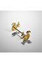 Sincap Gold Design 2-Piece Fork Spoon Knife Stand |   Decorative Riser Set - 2