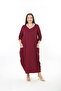 Women's Lycra Viscose Striped Plus Size Dress - 2