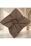 Flat Stitched Writing 100X100 cm Mink