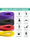 Resistance Band Set 4 in 1 – Pull Up Assistance Bands for Legs, Workout, Muscle Training & Physical Therapy – Perfect for Men and Women - 5