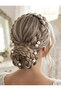 8 Pcs Silver Color Pearl Hair Clip, Bun Hair Clip - 4