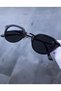 Anastasia Metal Men's Unisex Oval Round Black Uv400 Protected New Season Sunglasses - 3