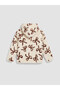 Vizyon New Season Ecru Hooded Patterned Girls' Zippered Sweatshirt - 4