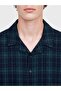 Green Regular Fit Plaid Men's Pajama Set W62740B8 - 3