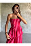 Pink Striped Poplin Blouse and Pants Set - 4182 - 5